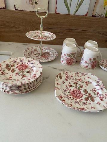 Johnson Brothers - Tafelservies (24) - Roos Chintz -