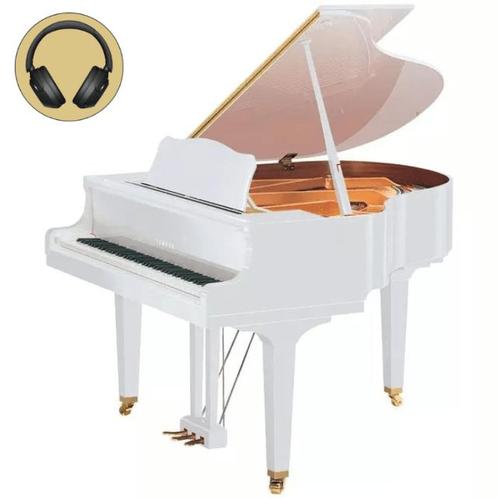 Yamaha GB1 K SC3 PWH messing silent vleugel (wit hoogglans), Muziek en Instrumenten, Piano's