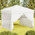 vidaXL Partytent inklapbaar met zijwanden 3x3 m wit, Verzenden, Nieuw, Partytent