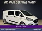 Ford Transit Custom | 2.0 TDCI 131pk L2H1 Dubbele Cabine, Auto's, Bestelauto's, Gebruikt, Euro 6, Wit, Dealer onderhouden