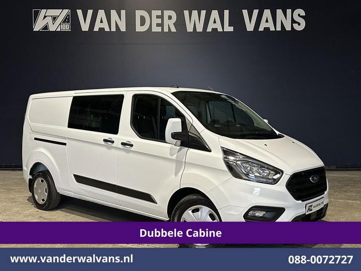 Ford Transit Custom | 2.0 TDCI 131pk L2H1 Dubbele Cabine, Auto's, Bestelauto's, Dealer onderhouden, Te koop, Handgeschakeld, Diesel