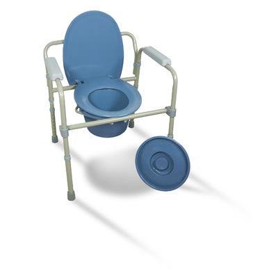 Toiletstoel Bedstoel met Emmer – In Hoogte Verstelbaar en Op, Diversen, Verpleegmiddelen, Nieuw, Ophalen of Verzenden