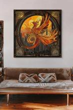 I_KONIQ - Phoenix - the rebirth of a new life - Mythological, Antiek en Kunst