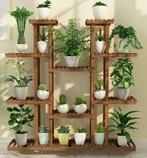Extra Hoge Houten Plantenstandaard 16 Planken Binnen/Buiten, Verzenden, Nieuw