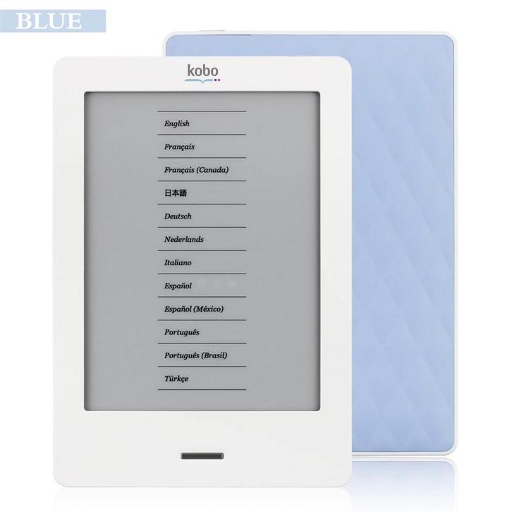Kobo Touch eReader 6 - Wi-Fi - Wit/Blauw (In doos), Computers en Software, E-readers, Zo goed als nieuw, Verzenden
