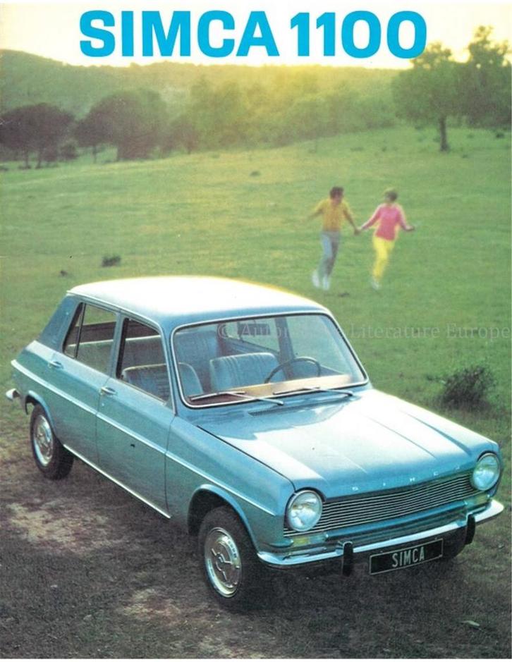 1967 SIMCA 1100 BROCHURE NEDERLANDS, Boeken, Auto's | Folders en Tijdschriften