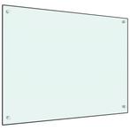 vidaXL Spatscherm keuken 80x60 cm gehard glas wit, Huis en Inrichting, Keuken | Keukenbenodigdheden, Verzenden, Nieuw