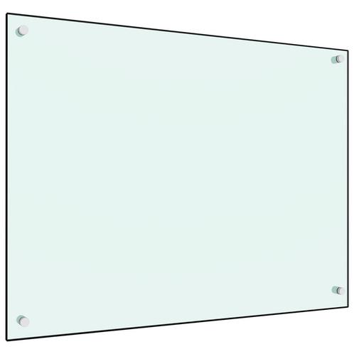 vidaXL Spatscherm keuken 80x60 cm gehard glas wit, Huis en Inrichting, Keuken | Keukenbenodigdheden, Nieuw, Verzenden