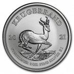 Zuid-Afrika. 1 oz year 2021 KRUGERAND .999% Silver  (Zonder
