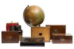 Wereldbol met accessoires, Huis en Inrichting, Woonaccessoires | Wereldbollen, Ophalen, Gebruikt