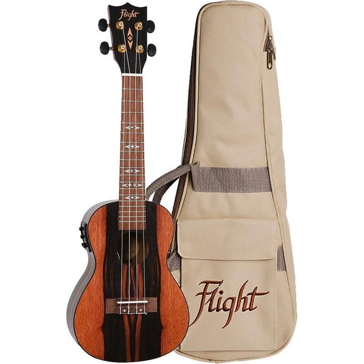 Flight DUC460EQ Concert Elektro-Acoustische Ukulele met tas, Muziek en Instrumenten, Snaarinstrumenten | Overige, Nieuw, Ophalen of Verzenden
