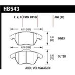 Hawk HP+ Street Brake Pads - KHB543N.760, Ophalen of Verzenden, Nieuw