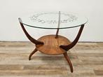 Middentafel - Koffietafel met glazen blad - Glas, Hout