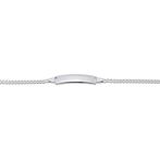 Lilly plaatarmband - zilver - gourmetschakel - rechthoekig, Sieraden, Tassen en Uiterlijk, Armbanden, Verzenden, Nieuw