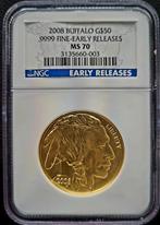Gouden American Buffalo 1 oz 2008 NGC MS70, Postzegels en Munten, Munten | Amerika, Goud, Losse munt, Verzenden, Midden-Amerika
