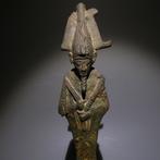 Oud-Egyptisch Brons God Osiris. 20 cm H. Laatste Periode,