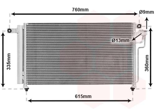 LUCHTCONDENSATOR VOOR KIA RIO JB 2005-2011 976061G000, Auto-onderdelen, Airco en Verwarming, Nieuw, Ophalen of Verzenden