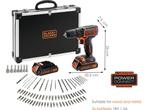 BLACK+DECKER BDCDC18BAFC-QW Accuboormachine kit - 18V - 80, Verzenden, Zo goed als nieuw