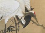 Crane / Japanese Vintage Hanging Scroll KAKEJIKU / Silk /