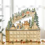 Adventskalender Kerstdecoratie Kerstdecoratie, 24 Laden, LED, Caravans en Kamperen, Slaapzakken, Verzenden, Nieuw