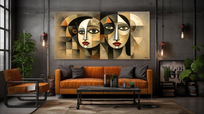 Oskar Rekozi - BigArt · Cubism - XXL - 1/1 Unique Piece, Antiek en Kunst, Kunst | Designobjecten