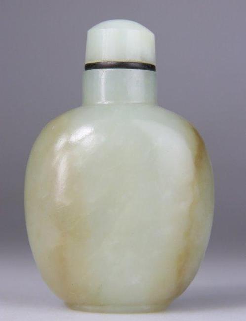 Prachtige Jade Tabaksdoos Gesculpteerd - Lichte Jade -, Antiek en Kunst, Antiek | Overige Antiek