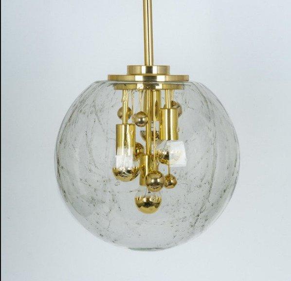 Doria - space age - Plafondlamp - ijskristallen - Big Ball, Antiek en Kunst, Antiek | Lampen