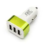 3-Pack High Speed 3-Port Autolader/Carcharger Groen