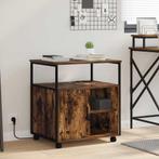 vidaXL Kantoor kast met oplaadstation Gerookt eiken 61 x 46, Huis en Inrichting, Verzenden, Nieuw