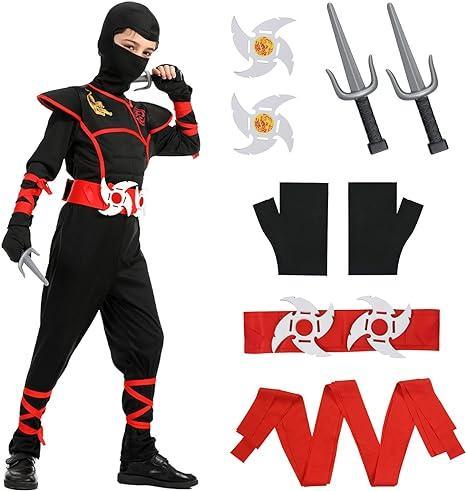 13-Delige Ninja Verkleedset voor Kinderen - Veilig en, Hobby en Vrije tijd, Feestartikelen, Nieuw, Verzenden
