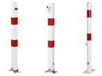 Parkeerpaal - Wit & Rood - Staal - Binnen & Buiten -, Verzenden