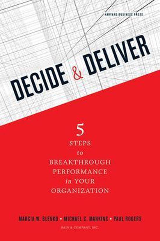 Decide and Deliver, Boeken, Overige Boeken, Ophalen of Verzenden