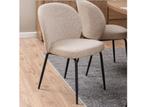 Outlet prijs: Eetkamerstoel Patricia - Stof Taupe, Huis en Inrichting, Stoelen, Verzenden, Nieuw