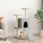 vidaXL Kattenmeubel met sisal krabpalen 110 cm lichtgrijs, Dieren en Toebehoren, Verzenden, Nieuw