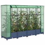 vidaXL Verhoogde plantenbak met kashoes rotanlook 160x40x123, Tuin en Terras, Verzenden, Nieuw, Kunststof