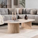 *WOONWINKEL* Salontafel Travertin Halve Maan Frame, Verzenden, Nieuw