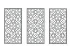 Veiling - 3x Composiet terrasscherm Alhambra 180x90cm, Tuin en Terras, Tuinschermen, Nieuw