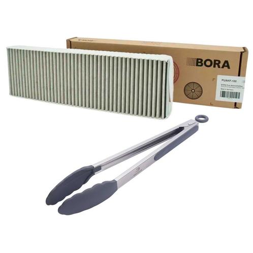BORA PUAKF Filter + Delucio RVS Serveertang Grijs – Combi De, Huis en Inrichting, Keuken | Keukenbenodigdheden, Verzenden