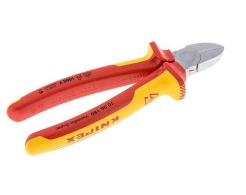 Knipex Zijkniptang 180mm VDE Getest Tot 1000V, Doe-het-zelf en Verbouw, Gereedschap | Handgereedschap, Nieuw, Verzenden