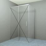 Zijwand BWS Rollo Soft Close 80x200 cm Nano Glas RVS Look, Ophalen of Verzenden, Nieuw, Douche