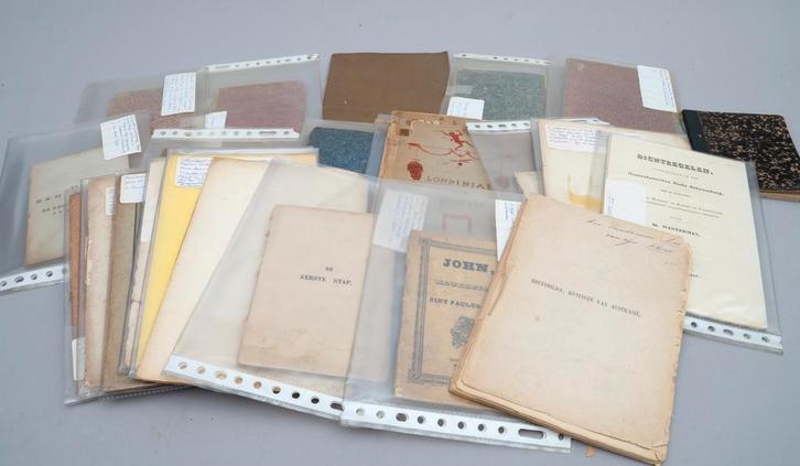 Ca. 10 toneelst en pamfletten, Holland, 19e eeuw, Boeken, Prentenboeken en Plaatjesalbums