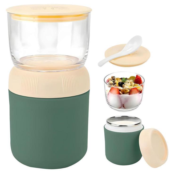 My Green Deal-Lunchbeker to go - 700 ML - Groen - Retourdeal, Huis en Inrichting, Keuken | Tupperware, Groen, Nieuw, Beker of Kan