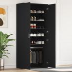 vidaXL Schoenkast Zwart 80x39x180 cm Engineered Hout, Huis en Inrichting, Verzenden, Nieuw