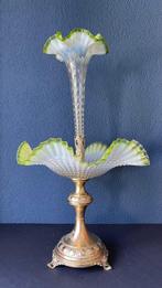 Epergne - Brons, Glas, Messing