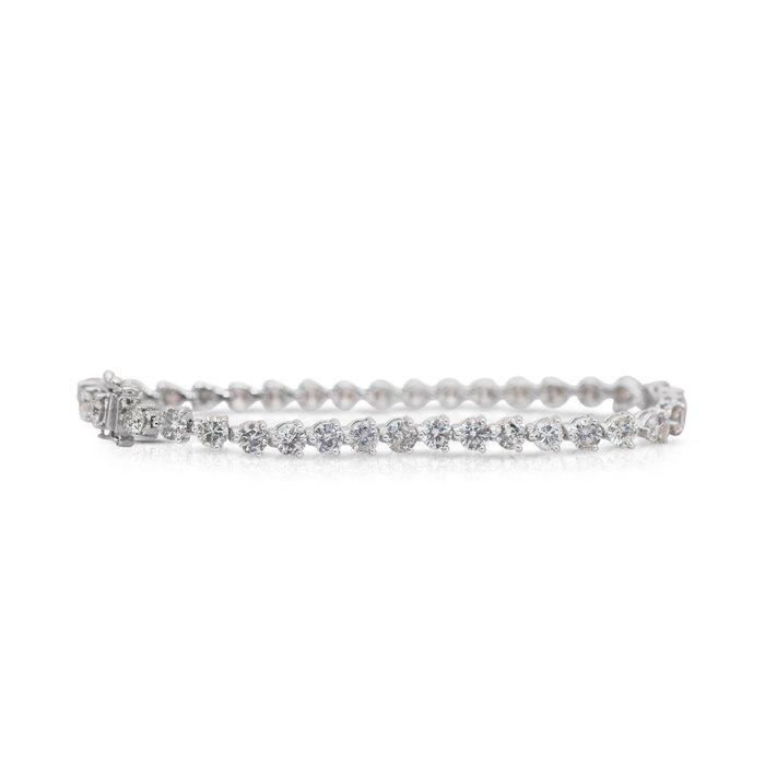 Armband - 18 karaat Witgoud - 8.00ct. tw. Diamant, Sieraden, Tassen en Uiterlijk, Armbanden