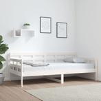 vidaXL Slaapbank massief grenenhout wit 90x190 cm, Huis en Inrichting, 90 cm, Eenpersoons, Verzenden, Wit