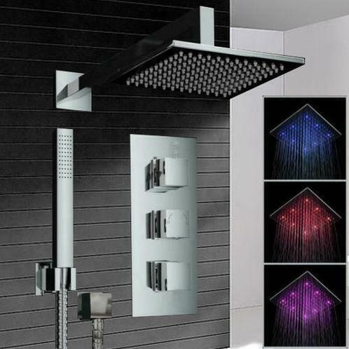 Led Stortdouche 200 MM met bedieningspaneel, Doe-het-zelf en Verbouw, Sanitair, Nieuw, Verzenden