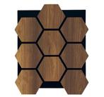 Hexagon Vilt Woodie Paneel Dark, Doe-het-zelf en Verbouw, Platen en Panelen, Nieuw