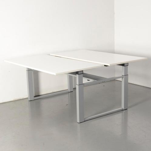Sedus benchwerkplek, wit blad, 180 x 80 cm (2x), hoogte, Huis en Inrichting, Bureaus, Ophalen of Verzenden