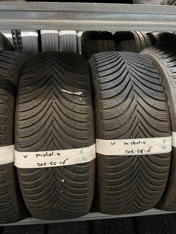 205-55-16 Michelin Winterbanden 6mm Incl Montage 205 55 16 beschikbaar voor biedingen